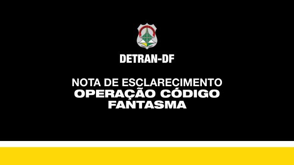 Nota – Operação Código Fantasma