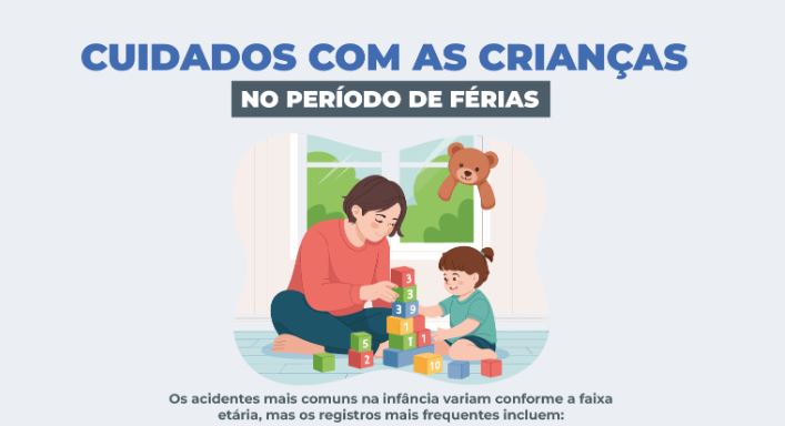 Período de férias exige atenção redobrada com a segurança das crianças