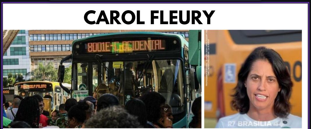 Em ascensão nas pesquisas, Carol Fleury vai às ruas de madrugada e defende transporte público digno para o DF e Entorno